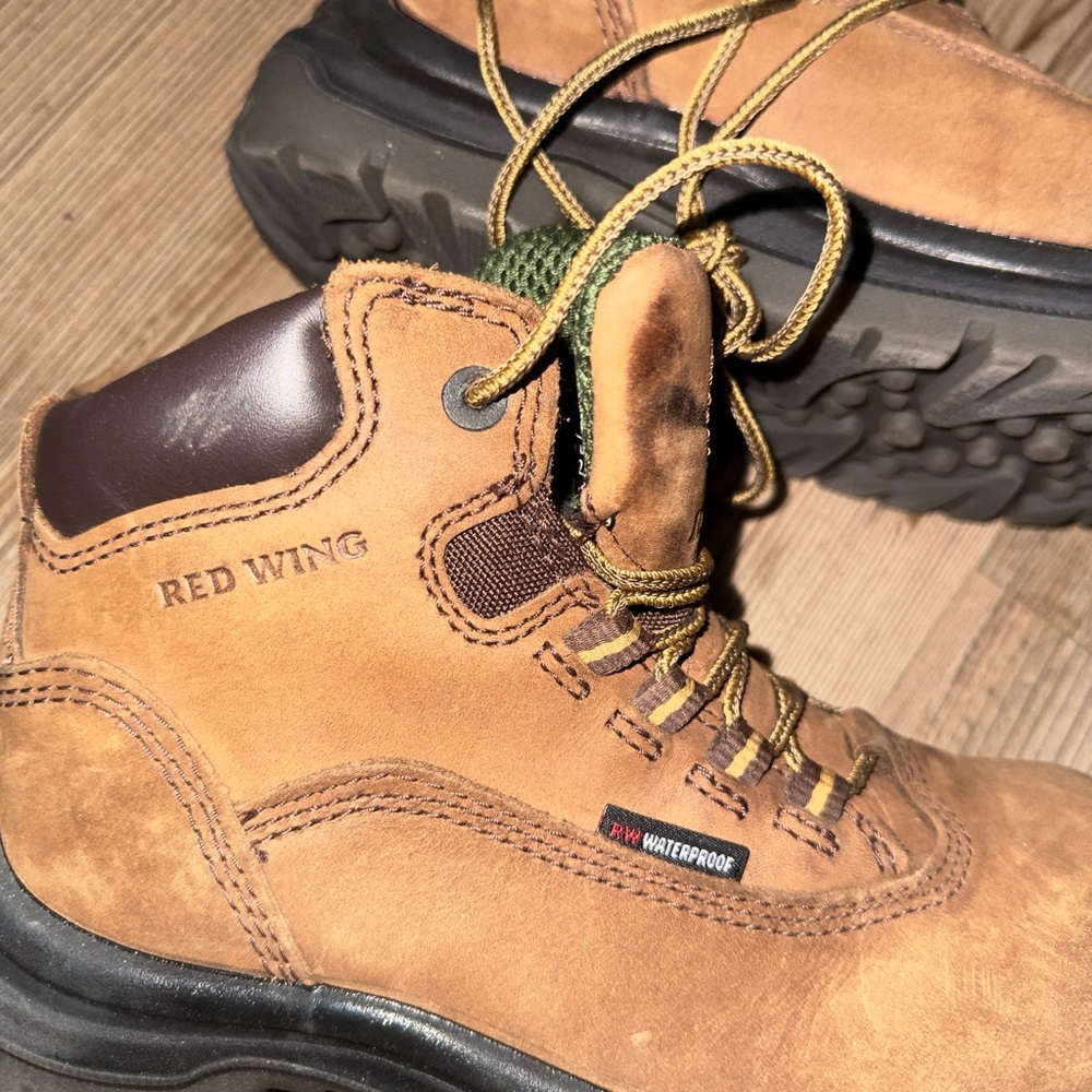 Red Wing Shoes Tan and Brown Ankle Boots